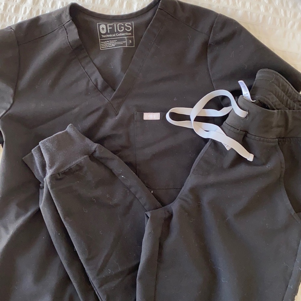 Figs Scrub Set | Black | S